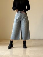 شلوار جین cropped full bag کد ۲۰۶۲۱ - Image 5