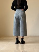 شلوار جین cropped full bag کد ۲۰۶۲۱ - Image 4