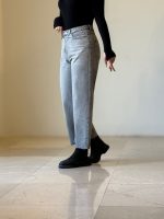 شلوار جین crop baggy کد ۱۹۸۷۸ - Image 2