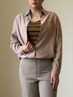 شومیز سیلک+کراپ راه راه 3775 - Image 4