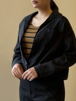 شومیز سیلک+کراپ راه راه 3775 - Image 10