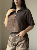 شومیز کراپ زیپدار کد۴۰۲۸ - Image 2